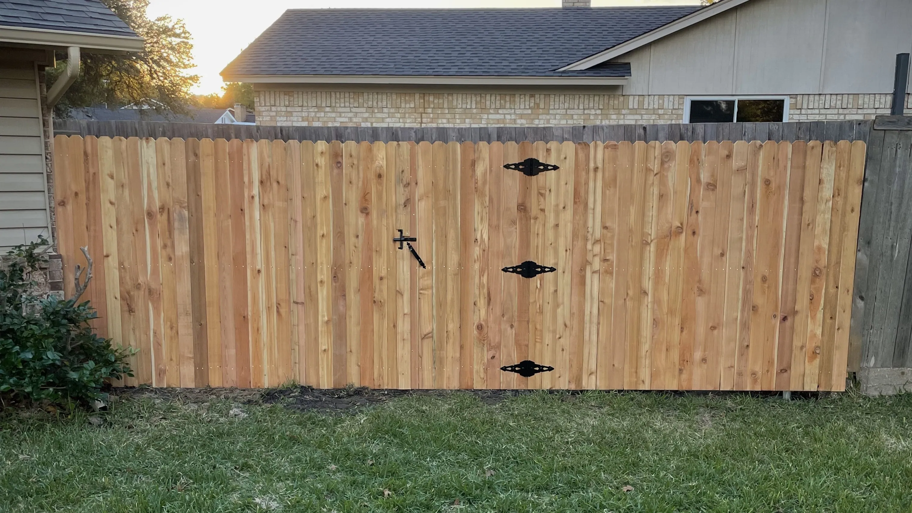 A fence constructed by Sierra's Tree Services LLC
