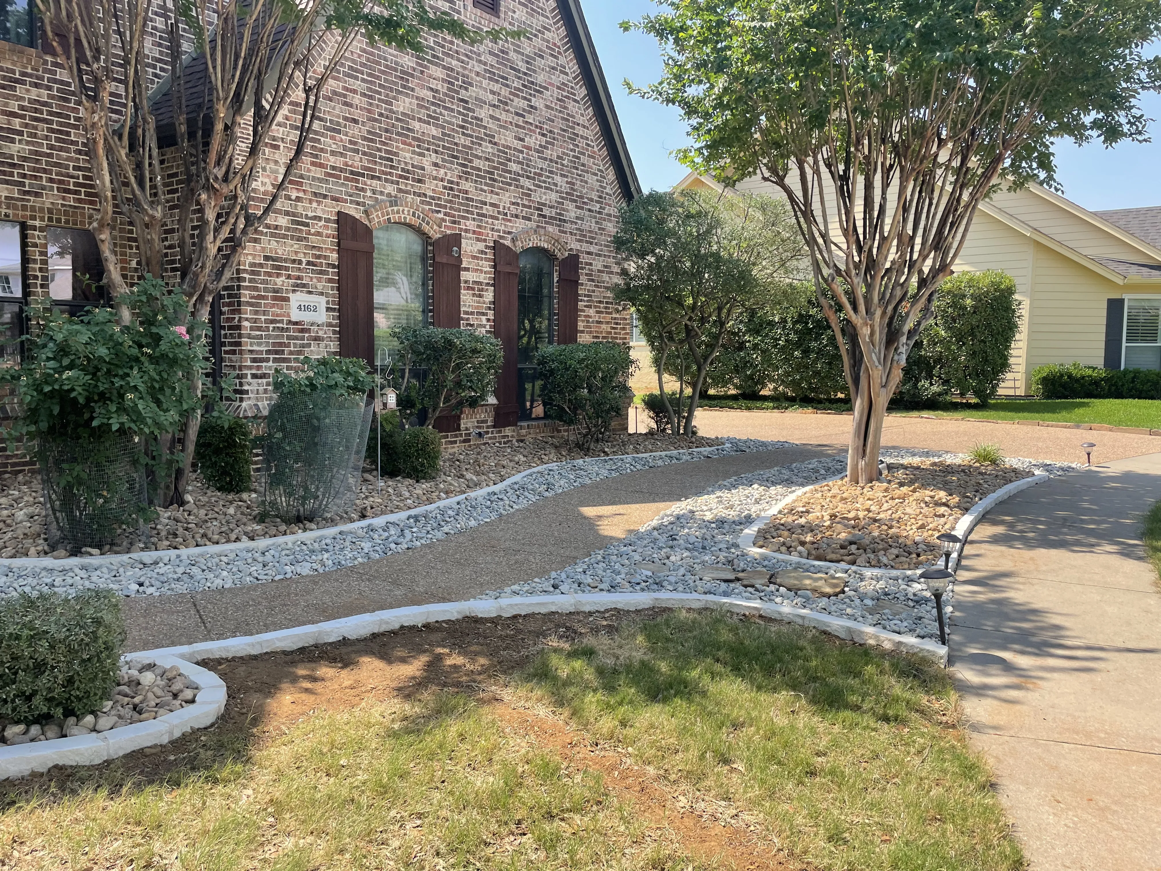 Landscaping job done by Sierra's Tree Services in Grapevine, TX